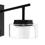 740627 Бра FICO II 1х12W GX53 ЧЕРНЫЙ/ПРОЗРАЧНЫЙ