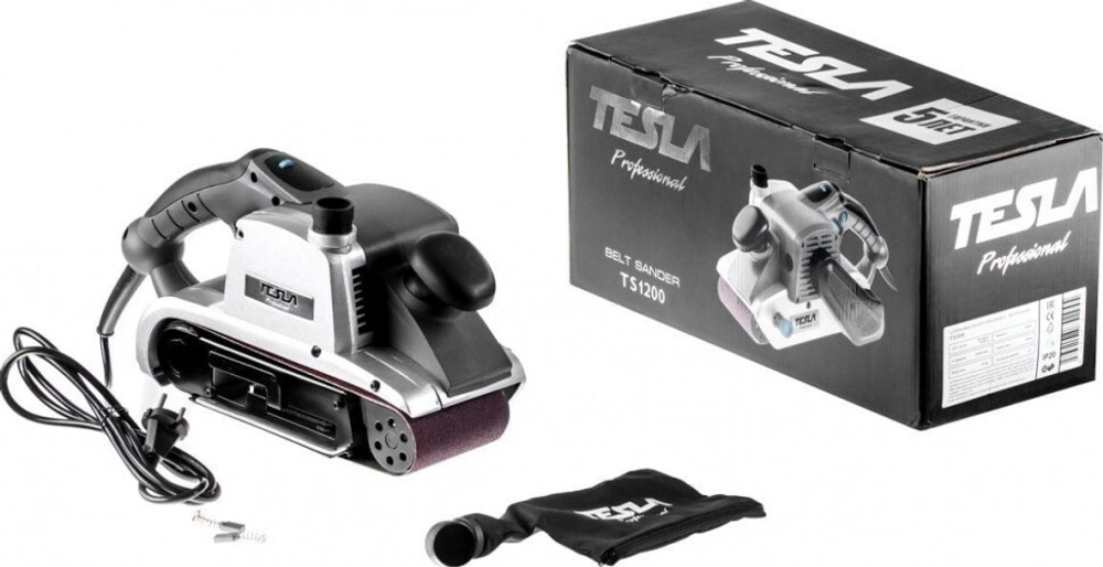 Шлифмашина ленточная сетевая TESLA TS1200 лента 100x610мм 101-100