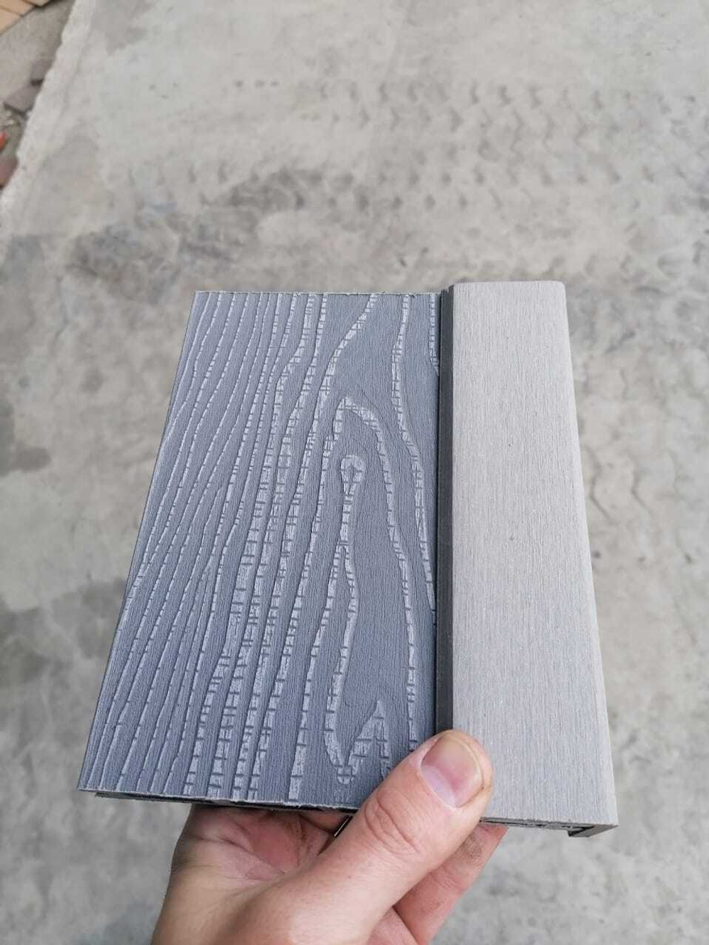 EcoDecking Уголок торцевой Техно 35х70, шлифованный (Серый, 3000)