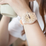 SWATCH Unisex 41mm Pink Watch SUOT700