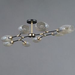 Люстра на штанге ILLUMICO TRENTO IL0272-8CSQ-25 BK AB TRENTO