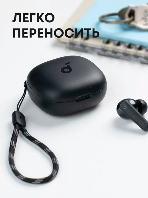 Беспроводные наушники Anker Soundcore P20i, черные Bluetooth, USB Type-C