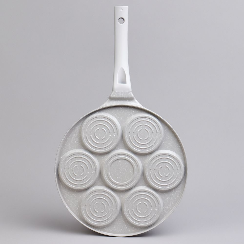 СКОВОРОДА AGNESS "СМАЙЛ"ДЛЯ ОЛАДИЙ С АНТИПРИГАР.ПОКРЫТИЕМ ДИАМЕТР=26.5 СМ.(КОР=6ШТ)