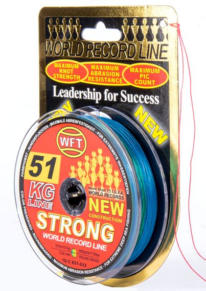 Леска плетёная WFT KG STRONG Multicolor 300 м, 0,32 мм