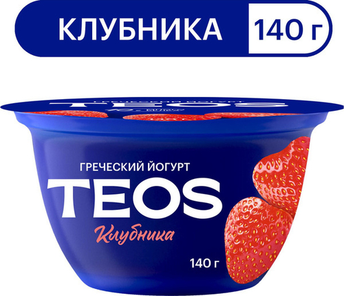 Йогурт"Греческий" 2% 140гр Клубника