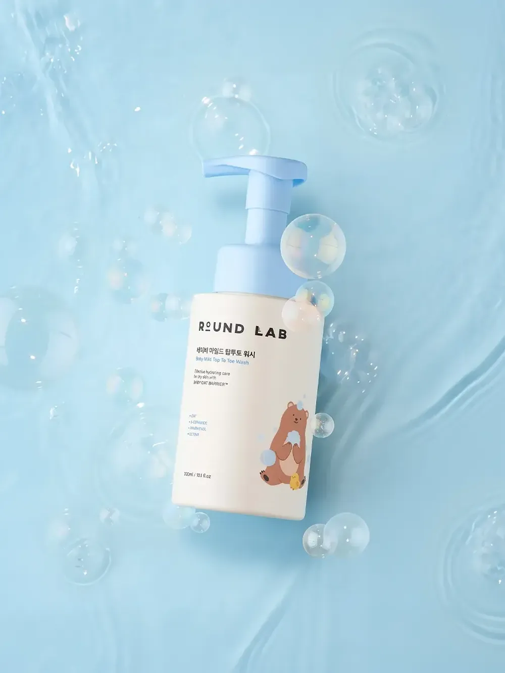 Детская очищающая пенка от макушки до пяток ROUND LAB Baby Mild Top To Toe Wash 300 мл