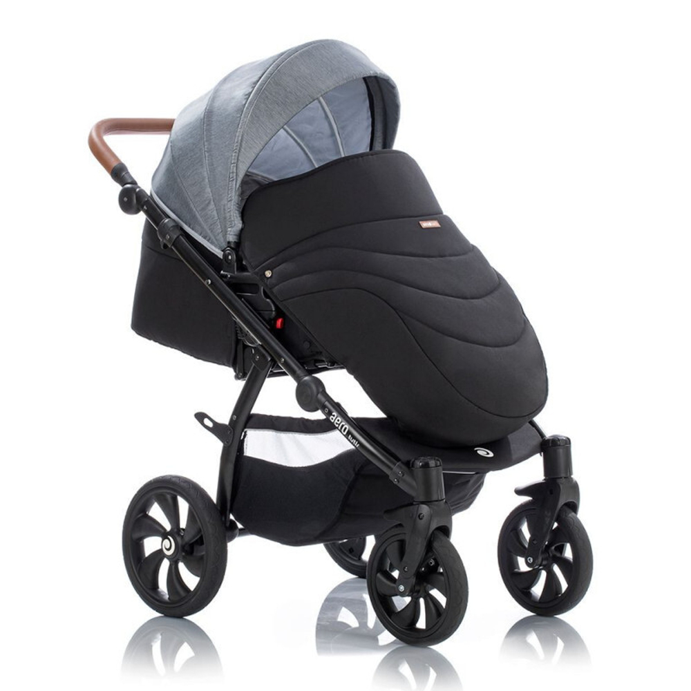 Детская коляска Tutis Aero 2 в 1 New 2019 №107 (Черный-Серый)
