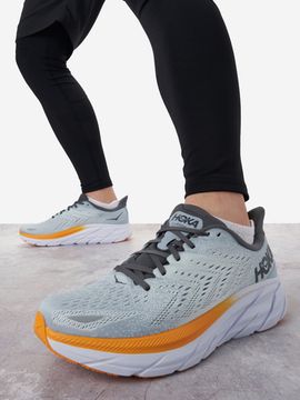 Кроссовки Hoka Clifton 8 Light Blue/Yellow