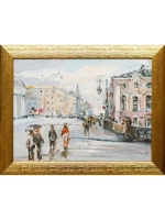 Картина маслом Зелёный мост Русанов