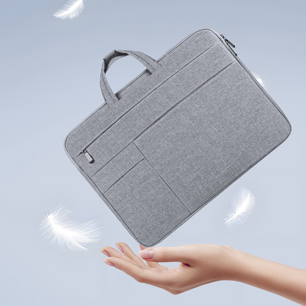 Ручная сумка светло-серого цвета с несколькими карманами для ноутбука или планшета размером от 15.5 до 16 дюймов, серия LBTD Series