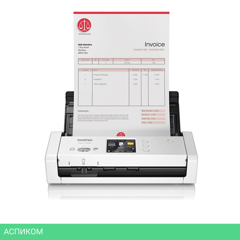 Сканер Brother ADS-1700W (ADS1700WUN1)