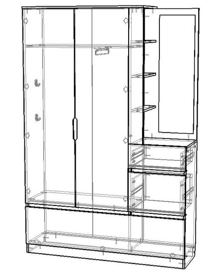 Прихожая ДЕПО правая