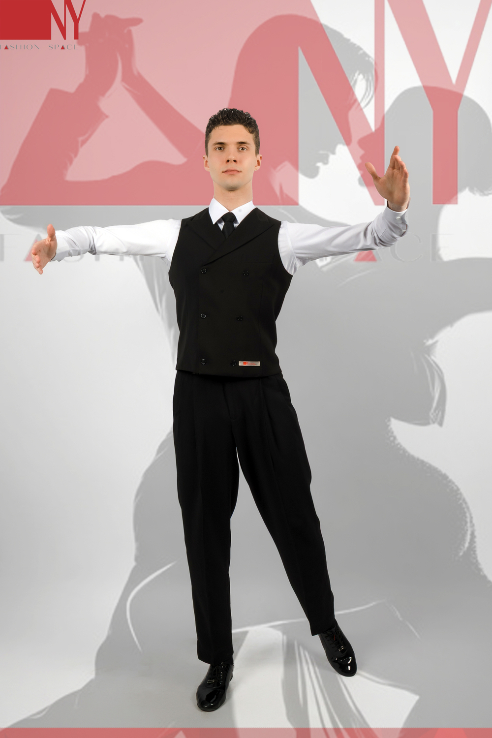 Двубортный жилет