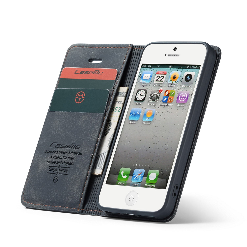Чехол-книжка CaseMe Matte iPhone 5 / 5S / SE