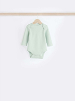 Боди с длинным рукавом для малышей Next N95-337, 5 шт., Бежевый, Салатовый, Голубой