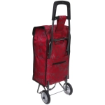 Тележка хозяйственная с сумкой (93*33*26см, колеса 14 см, грузоподъемность до 25 кг) бордовая SYD-007