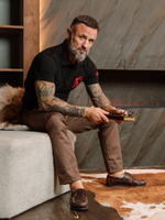 Поло Варгградъ мужское чёрное "Царь Иван"