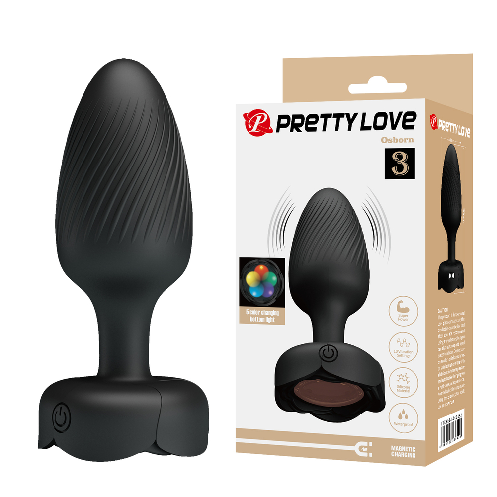 Анальный Вибростимулятор с Подсветкой Pretty Love BI-040183