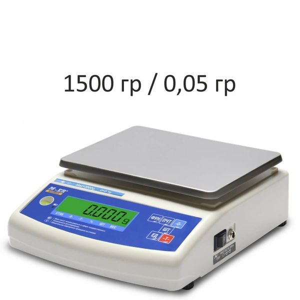Весы лабораторные/аналитические Mertech M-ER 122ACF-1500.05 Accurate, 1500гр, 0,05гр, 140х180, с поверкой, высокоточные