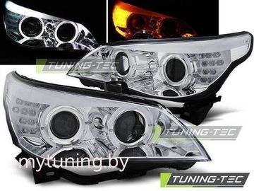Передние фары Bmw 5 E60/E61 chrome led indicator