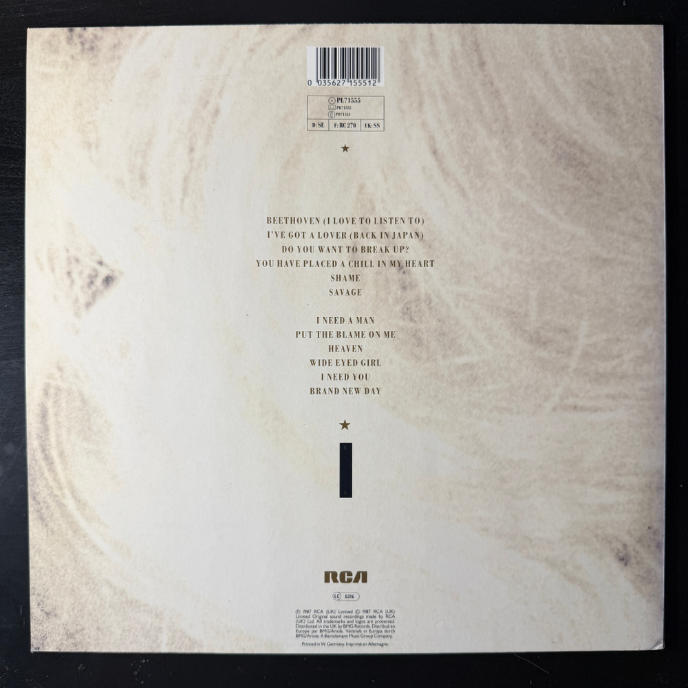 Eurythmics - Savage (Германия 1987г.)