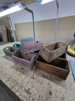 Коробка для цветов / букетов, деревянная, с покраской