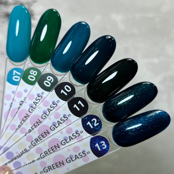 Гель-лак ТМ &quot;HIT gel&quot; №10 Green glass, 9 мл