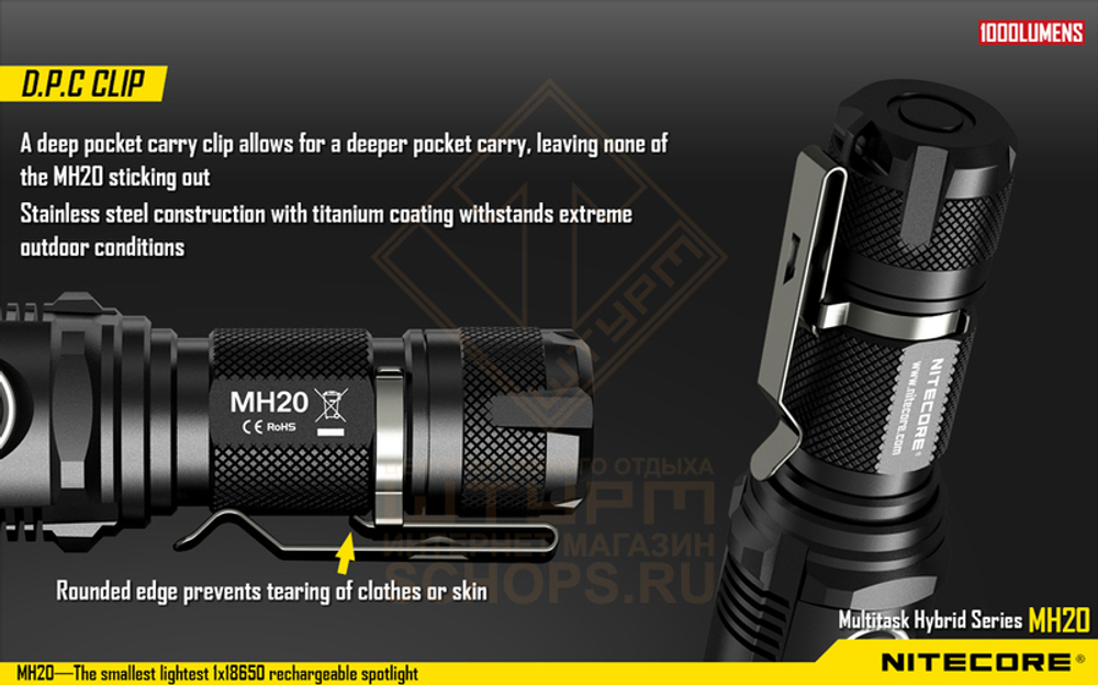 Фонарь Nitecore MH20