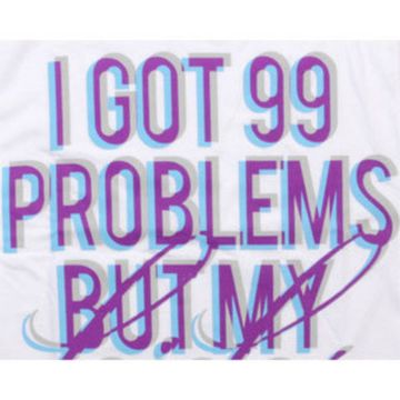 Футболка Sneaktip 3D 99 Problems белая