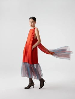 Платье с воланами OLA OLA