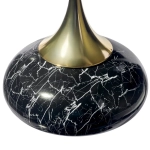 Кофейный столик Angel 40x55см, чёрный мрамор, металл