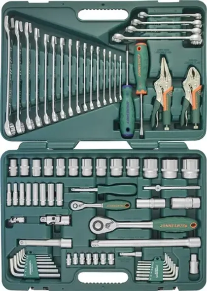 Jonnesway S04H52478S Набор инструмента универсальный 1/4", 1/2"DR, 78 предметов