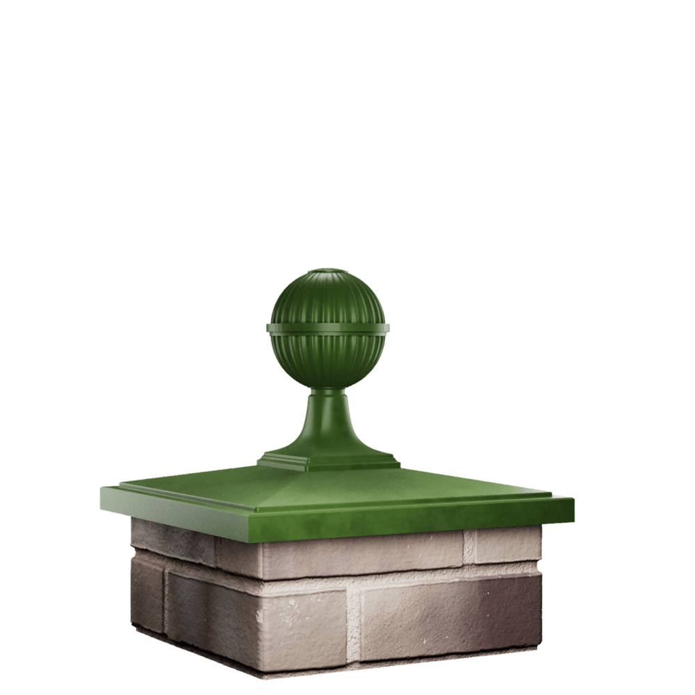 Колпак для забора BONA на 1,5 кирпича с шаром