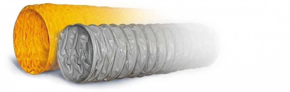 ПВХ Tex PVC - F 300 d125 1м Воздуховод на основе полиэфирной ткани, пропитанной