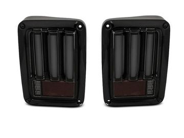 Задние фонари для Jeep Wrangler JK (07-18) LED черные темные