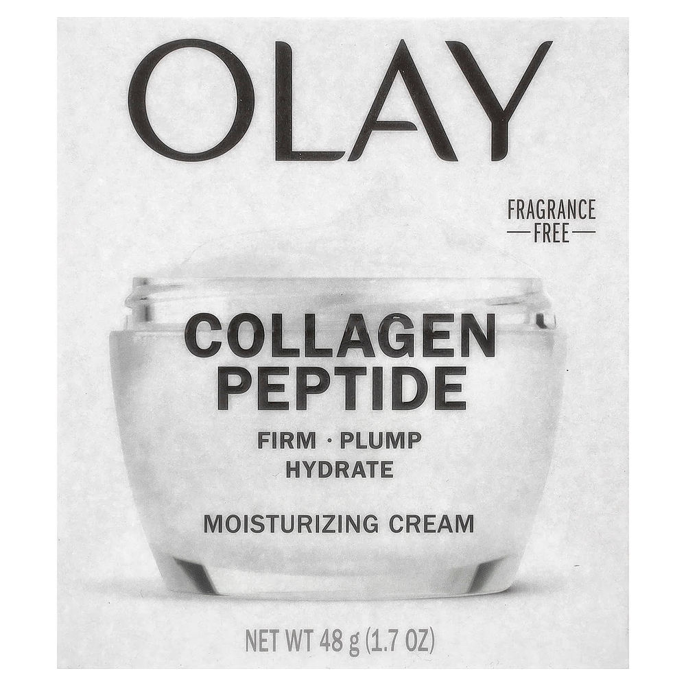 Olay, Collagen Peptide, увлажняющий крем, без отдушек, 48 г (1,7 унции)