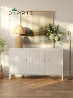 Комод, 160х45х90, Карлос, для одежды и игрушек, напольный кухонный шкаф из массива дерева, белый, Dipriz