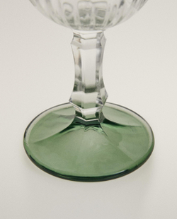 Zara Home бокал из стекла, цвет зелёный, 15.9 см
