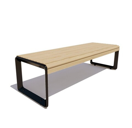 Банкетка чугунная "Милан" лиственница 1,2м, брус 30х40мм, лак