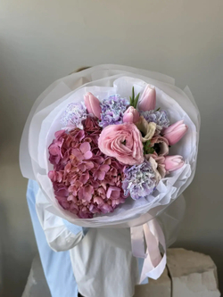 Облако с розовой Гортензией коллекция Spring 26