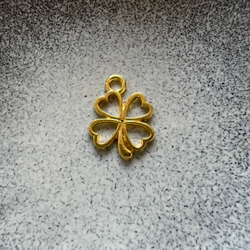 Подвеска четырёхлистный клевер. Фурнитура для изготовления украшений и аксессуаров.