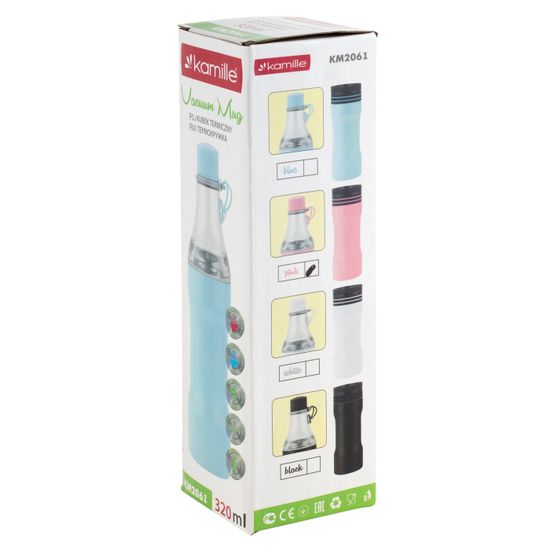 Термокружка 320 мл. из нержавеющей стали Kamille KM-2061 (2 в 1) со сменным горлышком