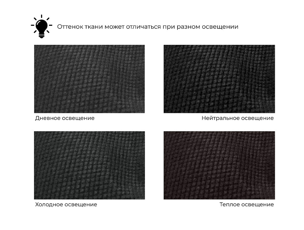 Диван прямой Лига-036 НПБ Классик МИКРОВЕЛЬВЕТ Черный