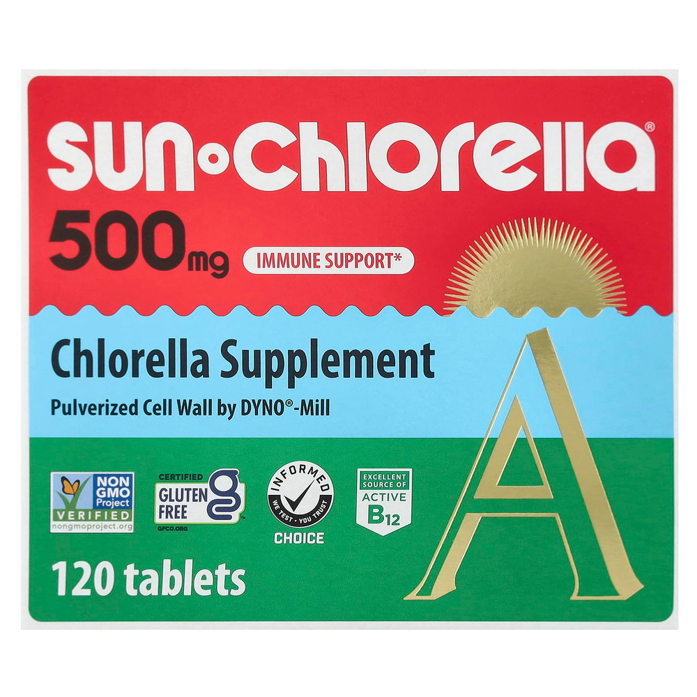Sun Chlorella, Добавка с хлореллой, 120 таблеток