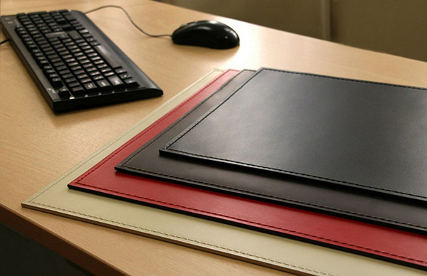 Бювар -накладка на стол- прямоугольная, кожа натуральная