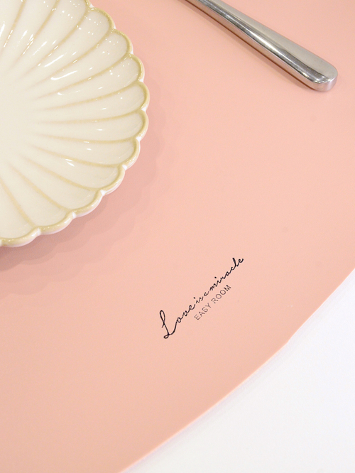 Плейсмат для сервировки стола из экокожи | розовый