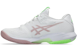 Женские Кроссовки теннисные Asics Solution Speed FF 4 Clay - white/morganite