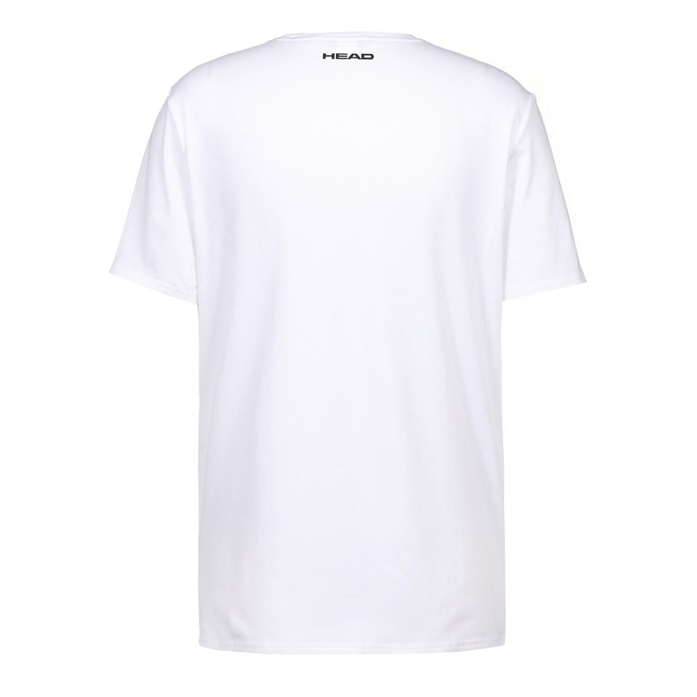 Футболка мужская HEAD Rainbow T-Shirt M 811435-WH-L, р.L, полиэстер, хлопок, эластан, белый