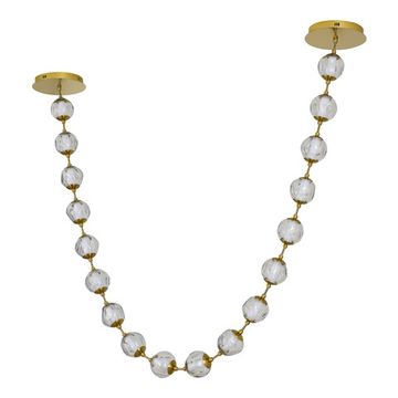 SL6520.303.18 Светильник подвесной ST-Luce латунь/прозрачный с пузырьками воздуха LED 1*90W 4000K HELMI