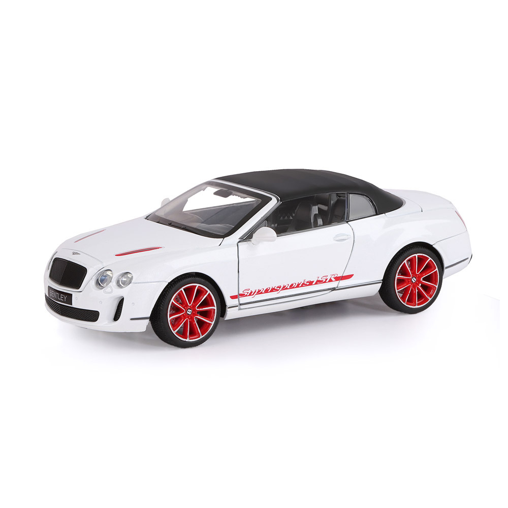 Модель 1:24 Bentley Continental Supersports ISR, белый, откр. двери, капот и багажник, свет, звук